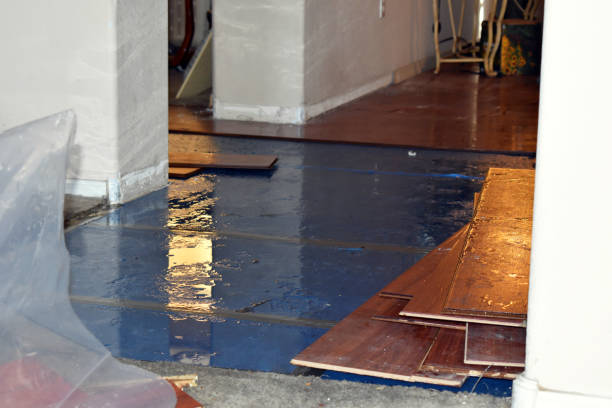 Professional Water Damage Restoration technician working in Inwood, NY